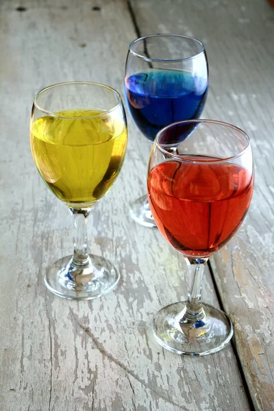 Colorful Drink in a goblet — Stock Photo, Image