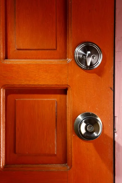 Door lock and door knob — Stock Photo, Image