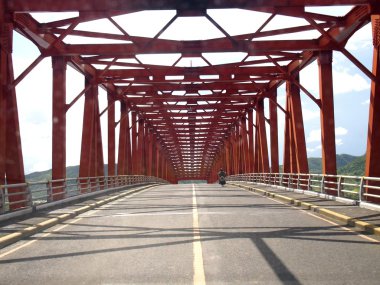 The well known San Juanico bridge in the province of Leyte, Philippines. This bridge connects the provinces of Samar and Leyte.