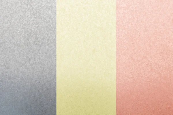 Belgium Steel Flag — Stock Photo, Image
