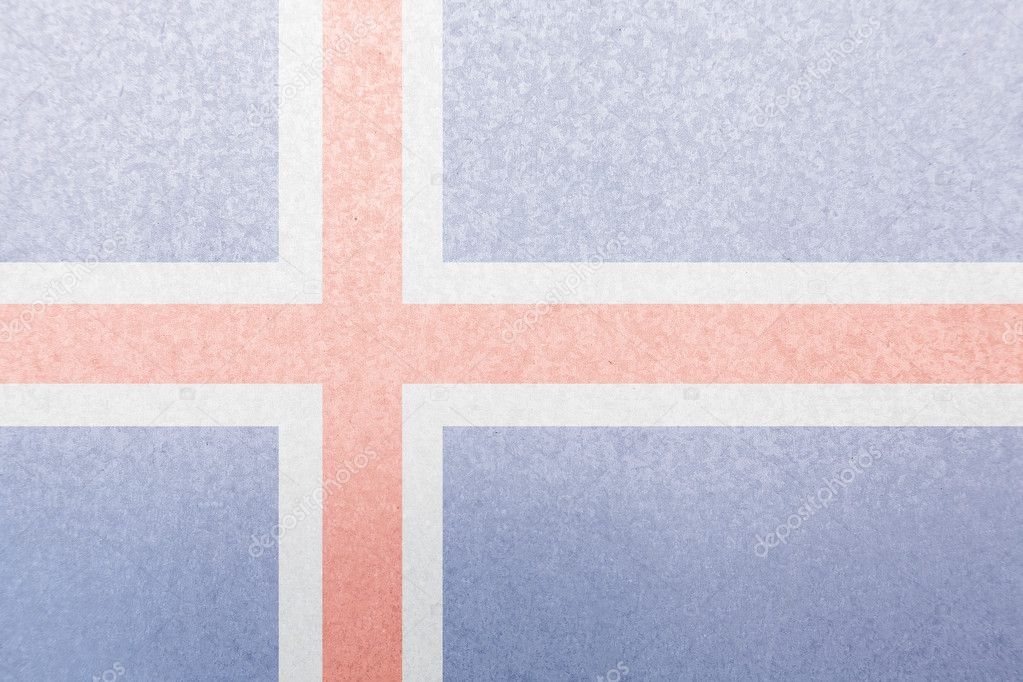 Iceland Steel Flag