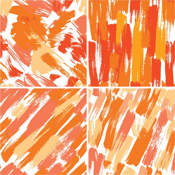 Set van naadloze patroon met vlekken en inkt spatten. abstracte ba — Stockvector