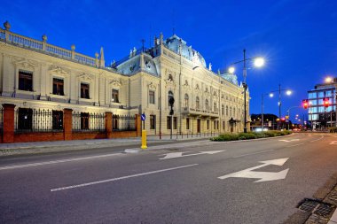 Lodz şehri, Poland- Poznanski Sarayı manzarası.