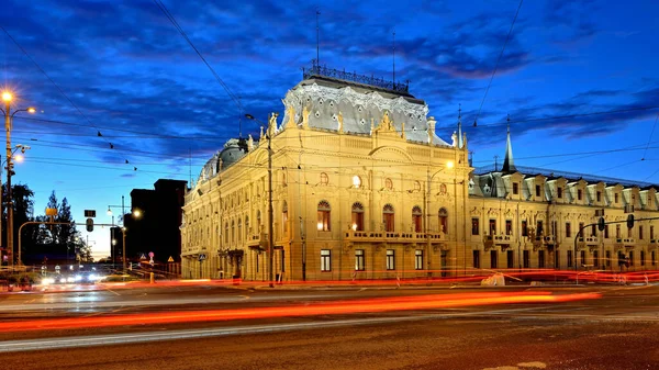 Staden Lodz Polen Över Poznanski Palace — Stockfoto