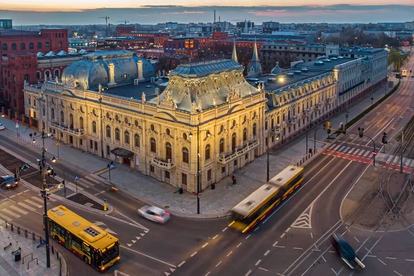 Lodz Şehri Poland Poznanski Sarayı Manzarası — Stok fotoğraf