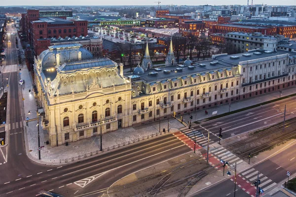 Lodz Şehri Poland Poznanski Sarayı Manzarası — Stok fotoğraf