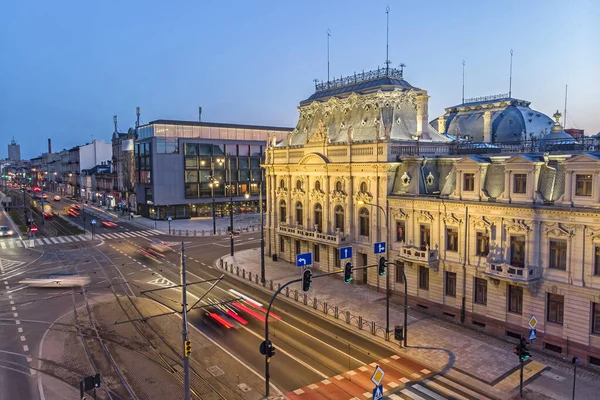 Ciudad Lodz Polonia Vista Del Palacio Poznanski — Foto de Stock