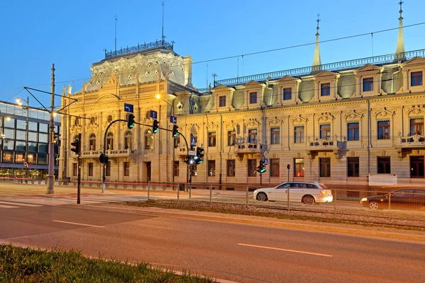Місто Лодзь Поланда Вид Познанського Палацу — стокове фото