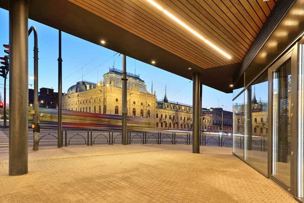 Stadt Lodz Polen Blick Auf Den Poznanski Palast — Stockfoto