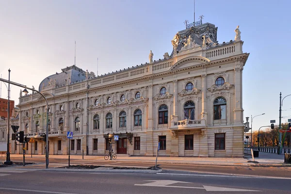 Staden Lodz Polen Över Poznanski Palace — Stockfoto