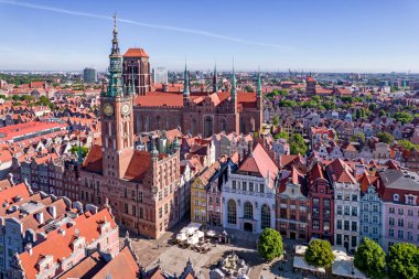 Polonya 'nın eski Gdansk kasabası..