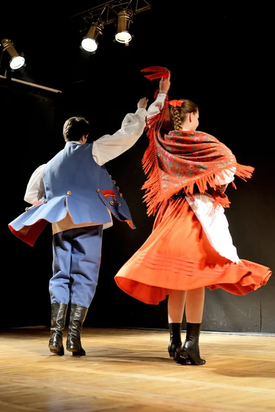 Lehçe geleneksel halk dansları — Stok fotoğraf