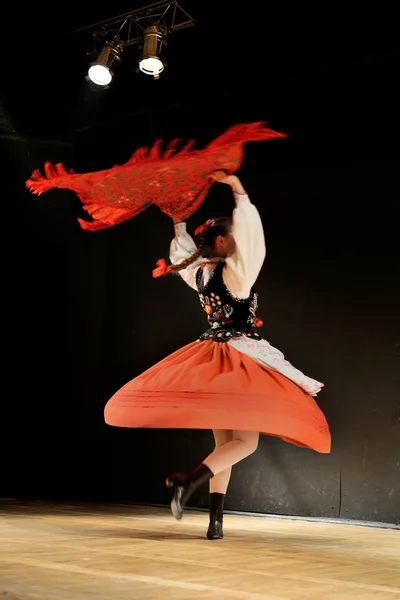 Danza folclórica tradicional polaca — Foto de Stock