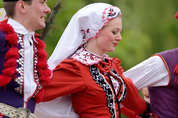 Польські Традиційні Народні Танці Народна Пісня Танцювальний Ансамбль Lodz Культурний — стокове фото