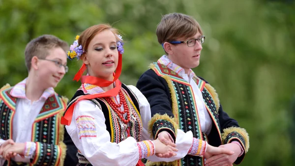 Polnischer Volkstanz Folk Song Dance Ensemble Lodz Ckm Kulturzentrum Lodz — Stockfoto