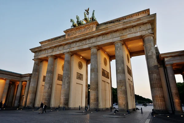 Brandenburg Gate Setting Sun — Stock Photo, Image