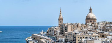Valletta, Malta - Carmel Dağı 'nın Leydisi Bazilikası' nın Kubbesi.