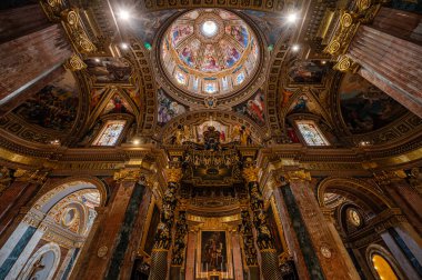The Cathedral in the Cittadella of Victoria in Gozo, Malta.