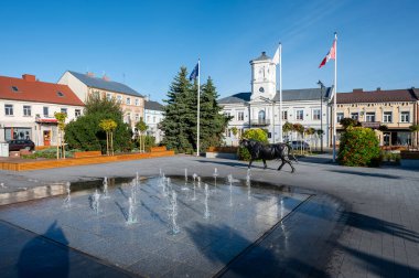 Turek Town Meydanı. Turek bir kasaba ve Polonya 'da komün.
