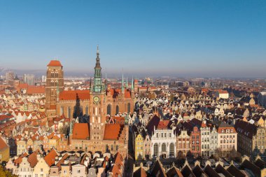 Eski Şehir Manzarası - Gdansk, Polonya