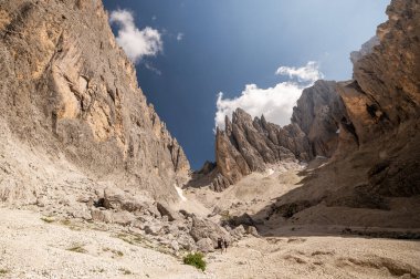 Sassolungo, Langkofel, Saslonch. Dolomitler, İtalya