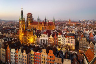 Gdansk, Poland- Eski Şehir Manzarası