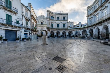 Martina Franca, Piazza Maria Immacolata. İtalya.