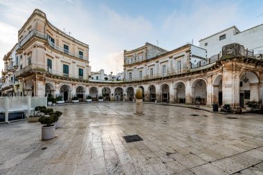Martina Franca, Piazza Maria Immacolata. İtalya.