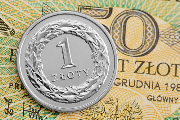 Polnischer Zloty pln — Stockfoto