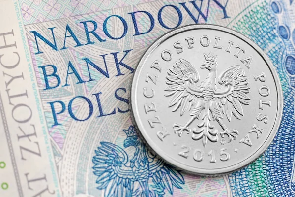 Poolse zloty Pln — Stockfoto