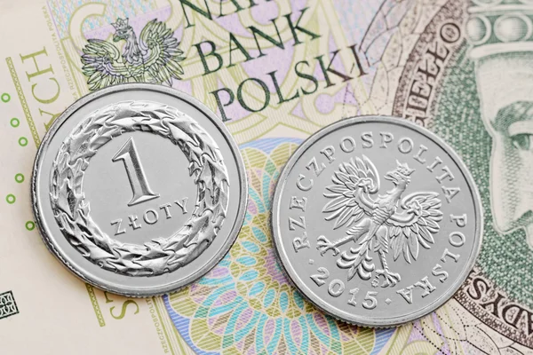 Poolse zloty Pln — Stockfoto