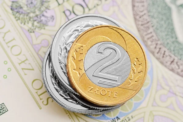 Polish zloty PLN — Stock Photo, Image