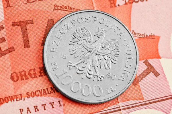 Den polska zlotyn Pln — Stockfoto