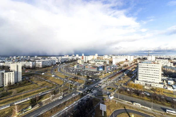 Naberezhnye Chelny Město Výšky Avenue Friendship Peoples — Stock fotografie