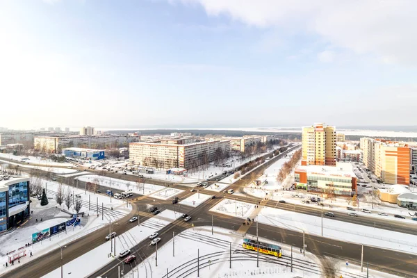 Naberezhnye Chelny Stad Van Het Hoogtepunt Syuyumbike Avenue — Stockfoto