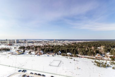 Naberezhnye Chelny yüksek bir yerden. 