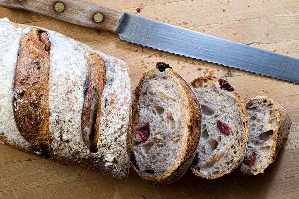 Preiselbeerwalnussbrot Stockbild