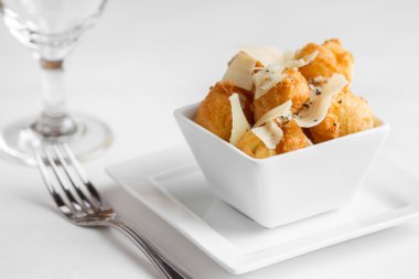 Kızarmış peynir Puff