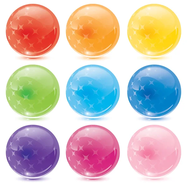 Glass balls — Stock Vector