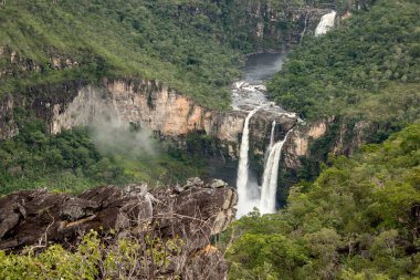 Saltos do Rio Preto in Chapada dos Veadeiros Ulusal Parkı So Jorge ve Alto Paraso, Goias, Brezilya