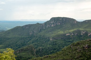 So Jorge yakınlarındaki Chapada Veadeiros Ulusal Parkı 'nın ana girişinden ve Alto Paraso, Goias, Brezilya