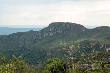 So Jorge yakınlarındaki Chapada Veadeiros Ulusal Parkı 'nın ana girişinden ve Alto Paraso, Goias, Brezilya