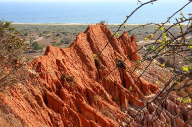 Miradoura da Lua 'nın güzel ve muhteşem manzarası, Ay' ın bakış açısı Luanda, Angola şehrinin dışında.