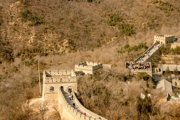 View Great Wall China What Looks Late Winter — Stock Photo, Image