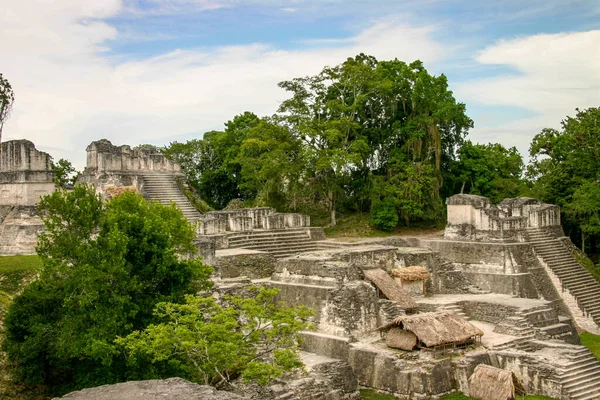 Pyramids Ancient Maya City Tikal Modern Day Guatemala — Stock Photo, Image