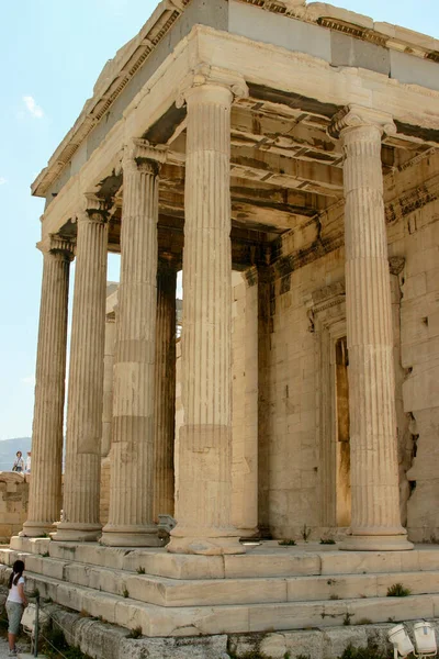 Ruins Historical City Athens Greece Parthenon Acropolis Mars Hill — Stock Photo, Image