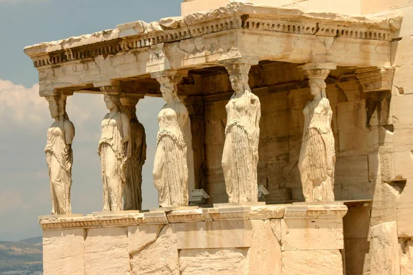 Ruinerna Den Historiska Staden Aten Grekland Parthenon Akropolis Och Mars — Stockfoto