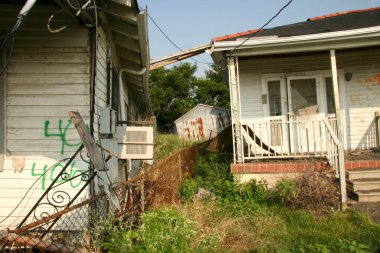 New Orleans, Louisiana, 26 Haziran 2006: Ağustos 2005 'te takılıp kalan Katrina Kasırgası