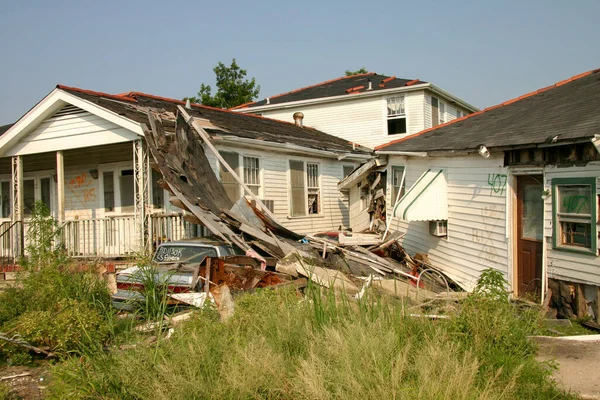 2006年6月26日 路易斯安那州新奥尔良 2005年8月卡特里娜飓风的后果 — 图库照片