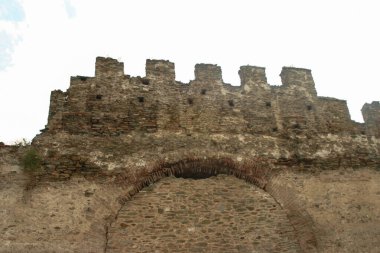 Yunanistan 'ın tarihi Selanik kentini çevreleyen Kalın Duvarlar